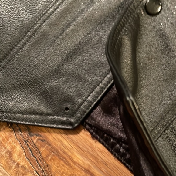 Oscar Piel perfect motorcycle leather vest Sz M - Picture 3 of 9